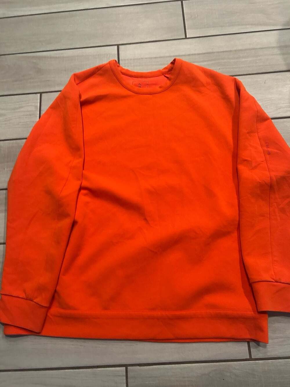 Nike 24.7 ImpossiblySoft Men's Dri-FIT Crew Sweatshirt Orange XXL